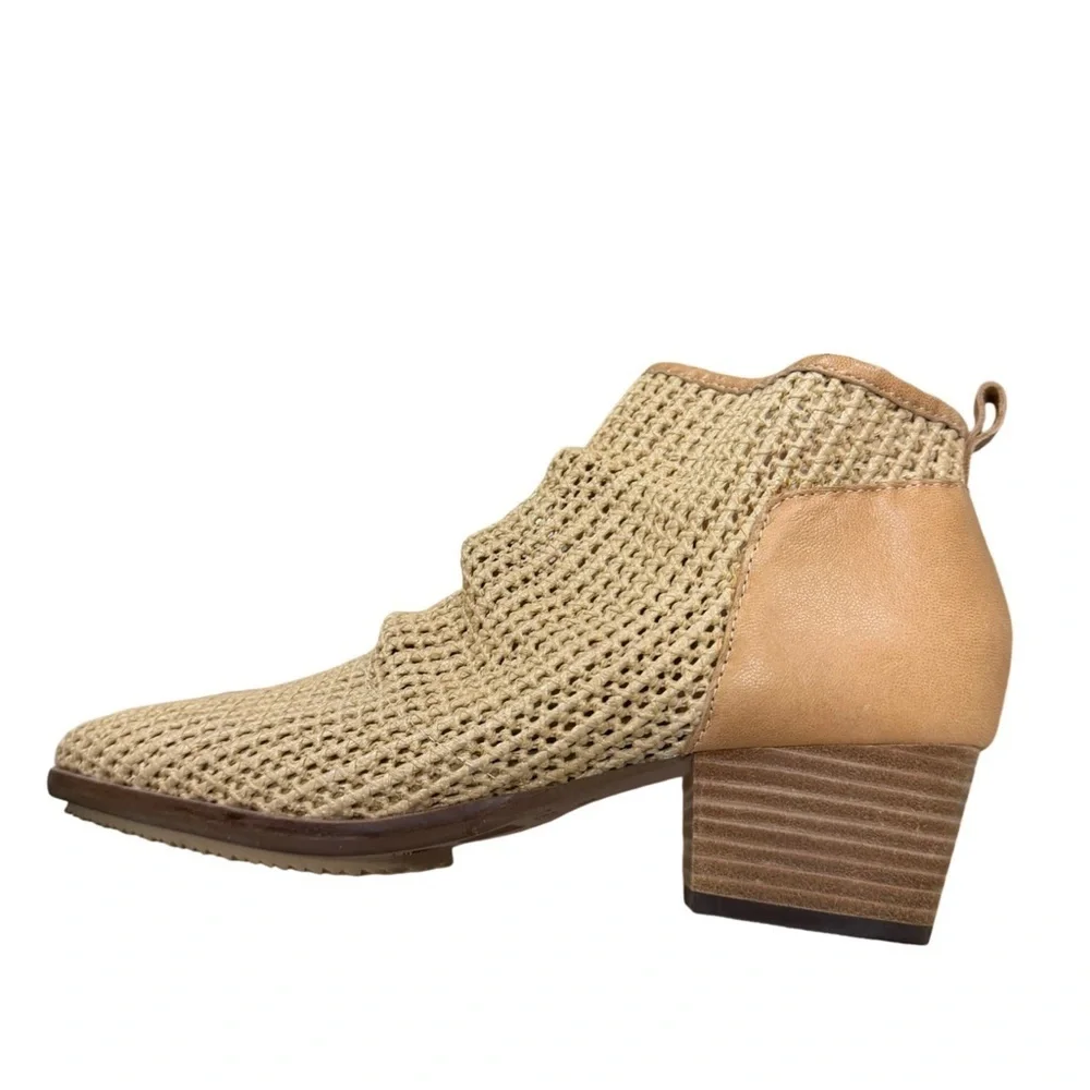 Kelsi Dagger Brooklyn Ego Ankle Boots Tan Size 8.5